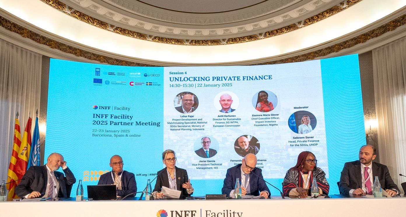 Unlocking Private Capital session at INFF Partner Meeting in Barcelona in January 2025