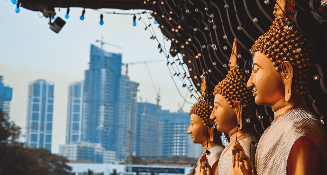 Buddhist temple in Sri Lanka