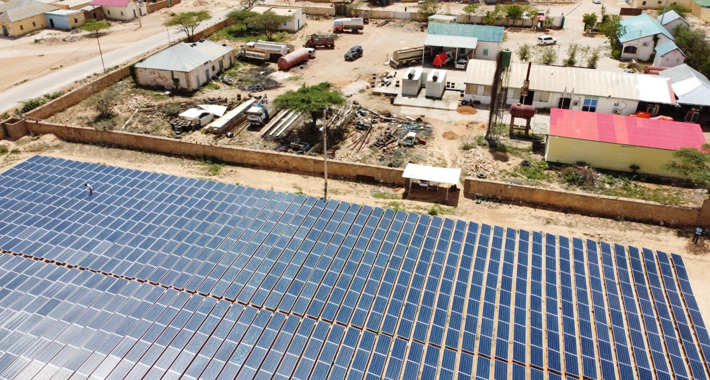 solar hybrid power plant in in somalia, africa