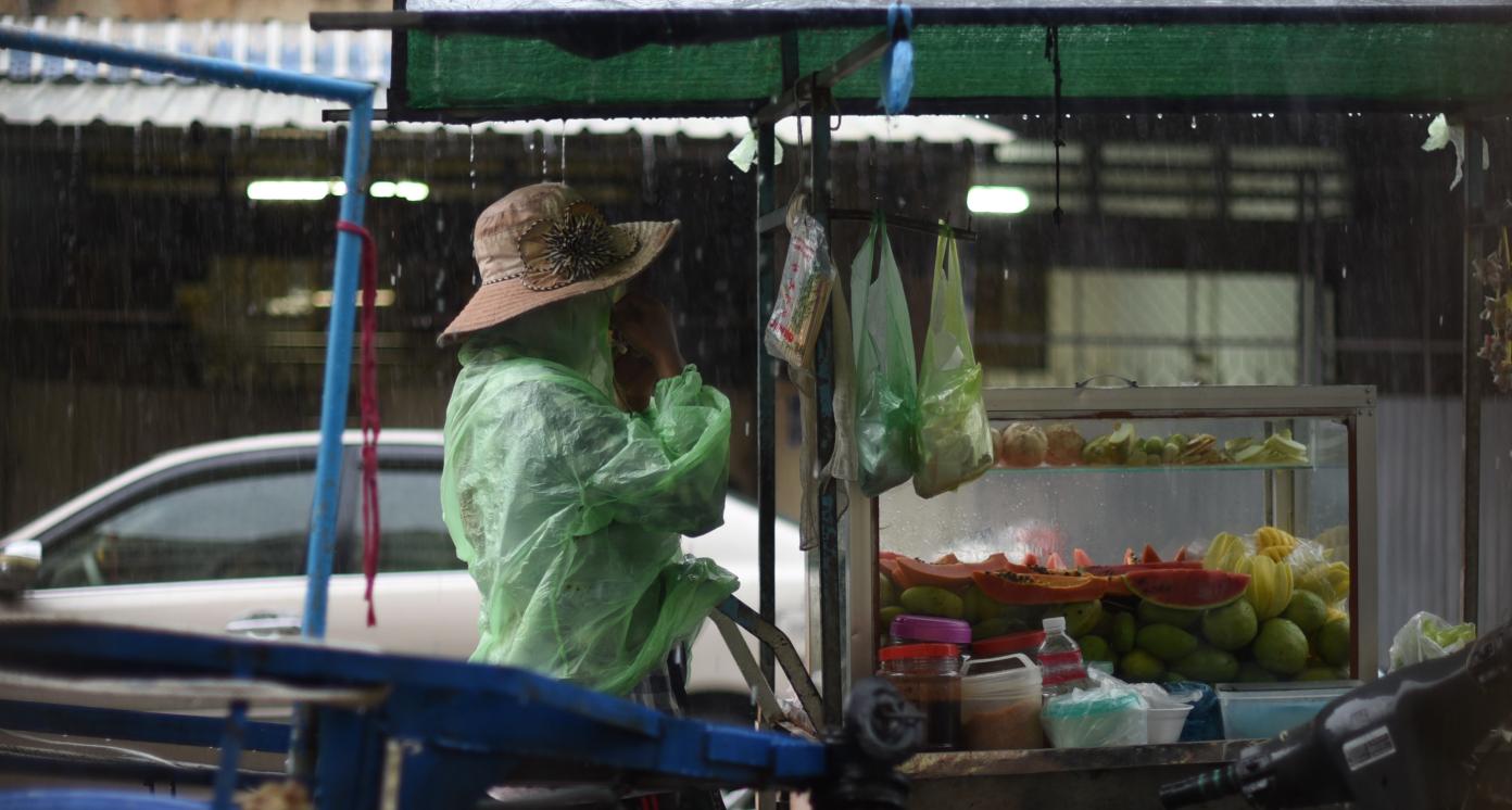 Cambodian food hawker