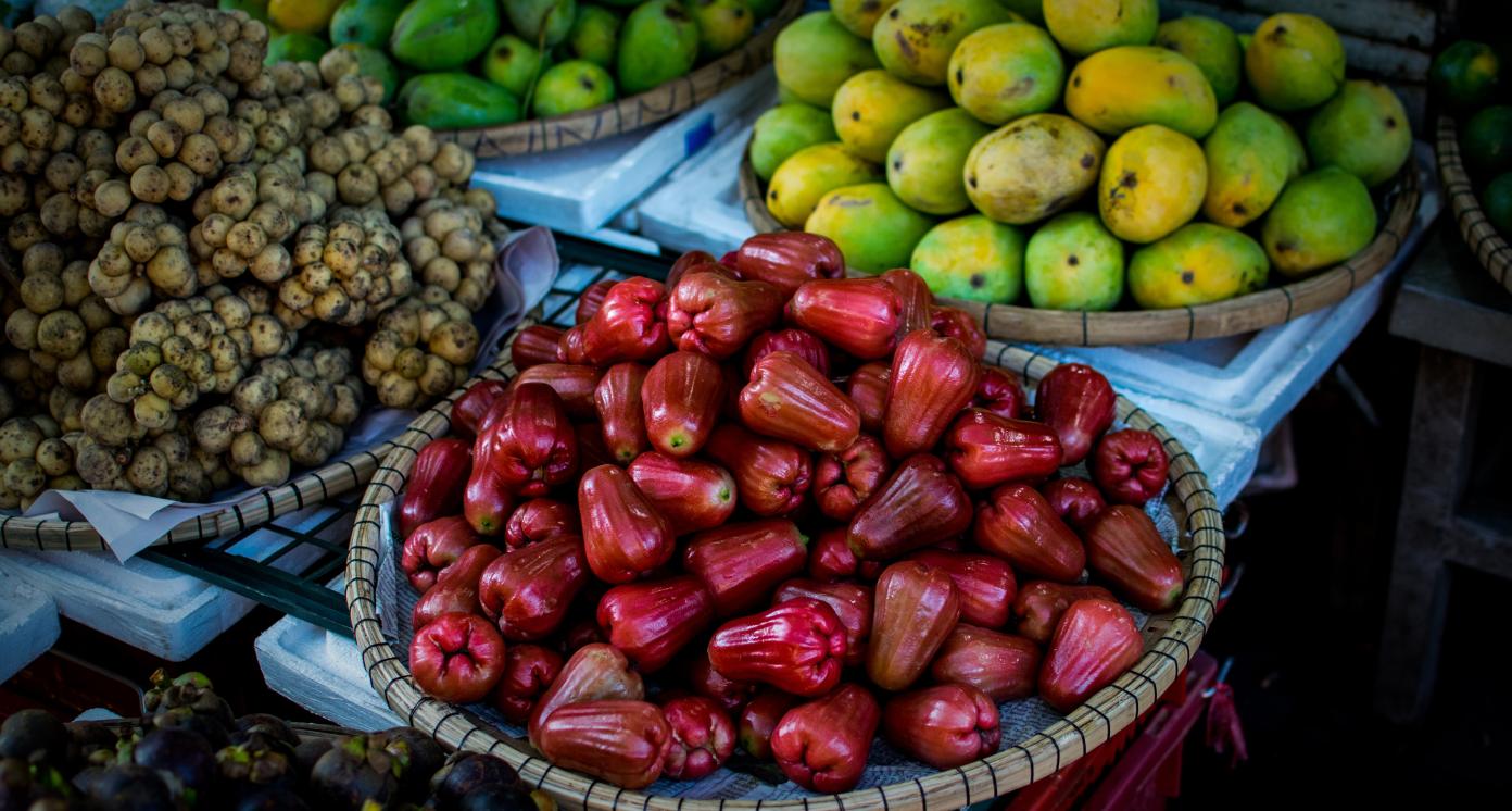 Fruits on display