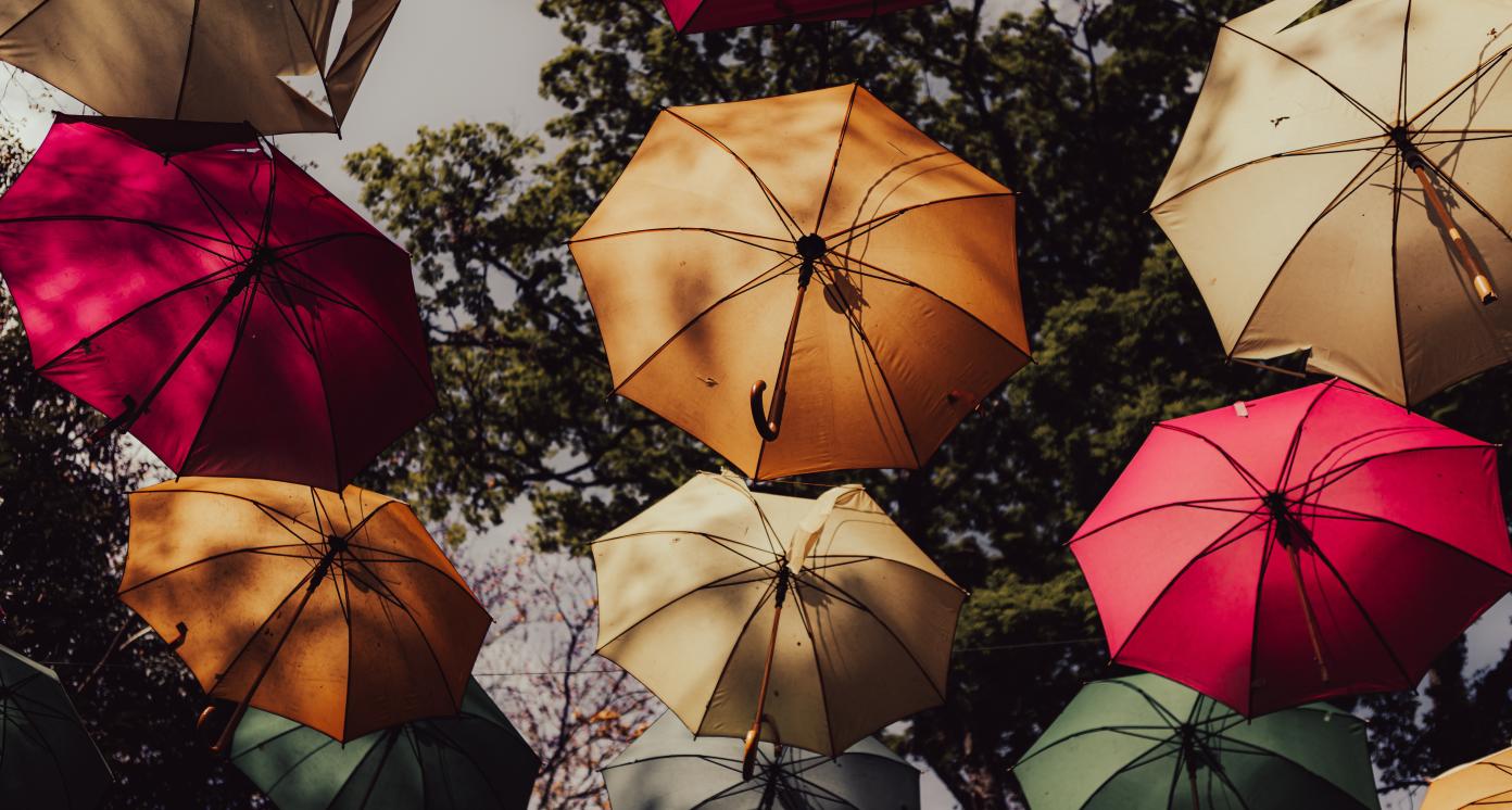 Umbrellas as a symbol of protection