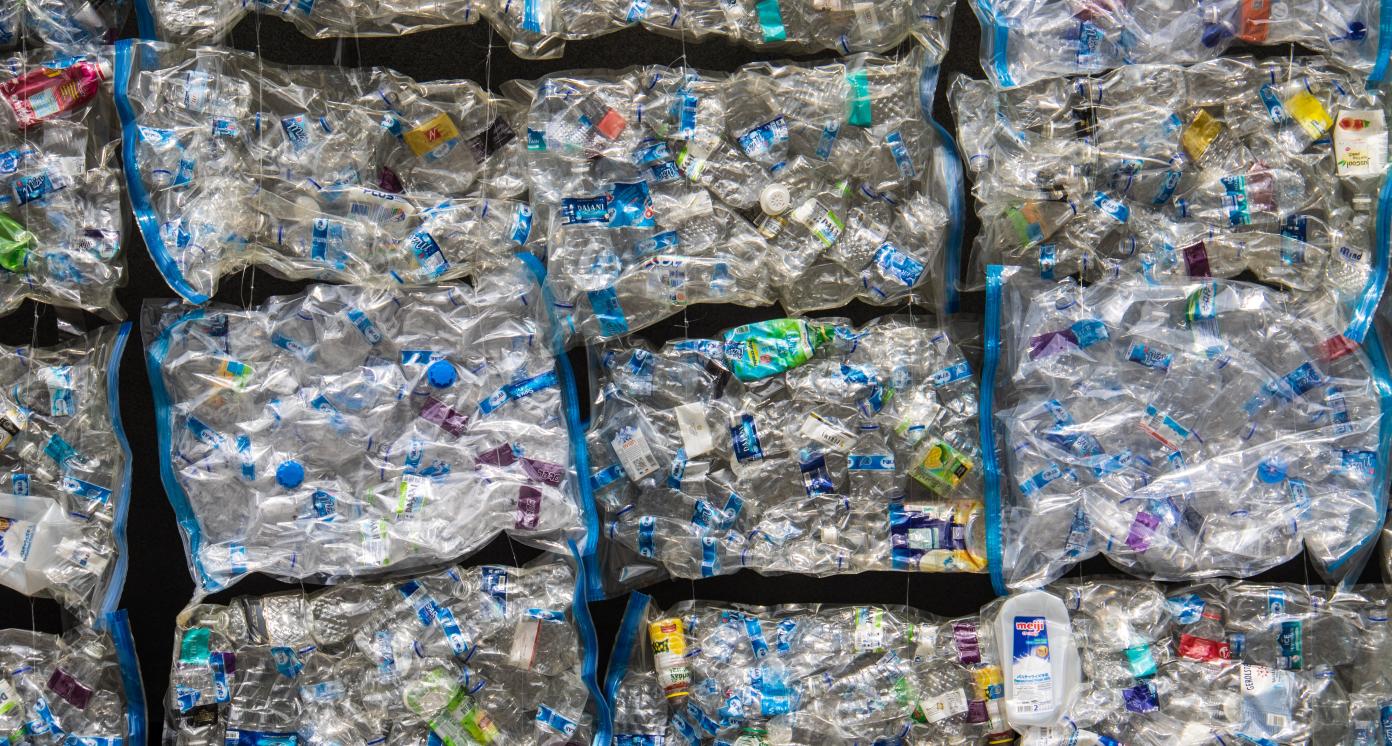 Segregated plastic waste