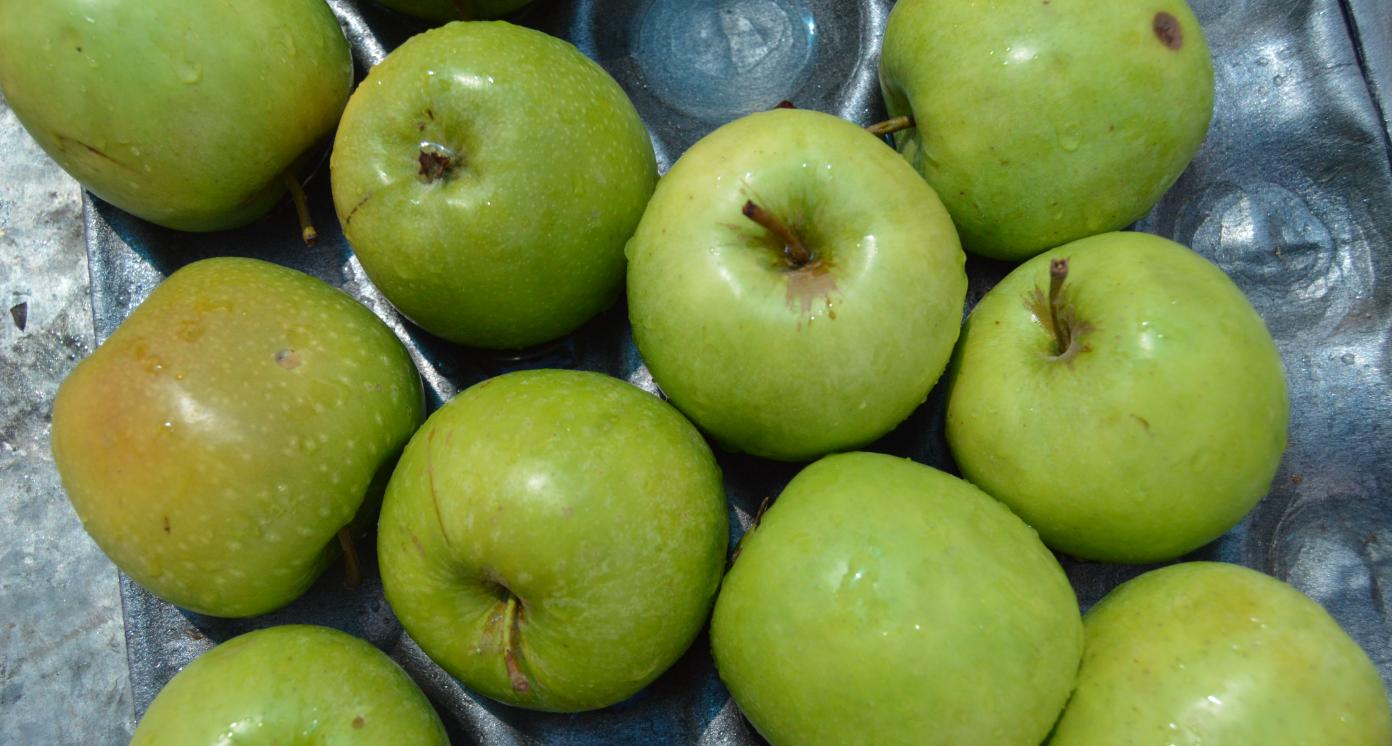 green juicy apples from Lesotho