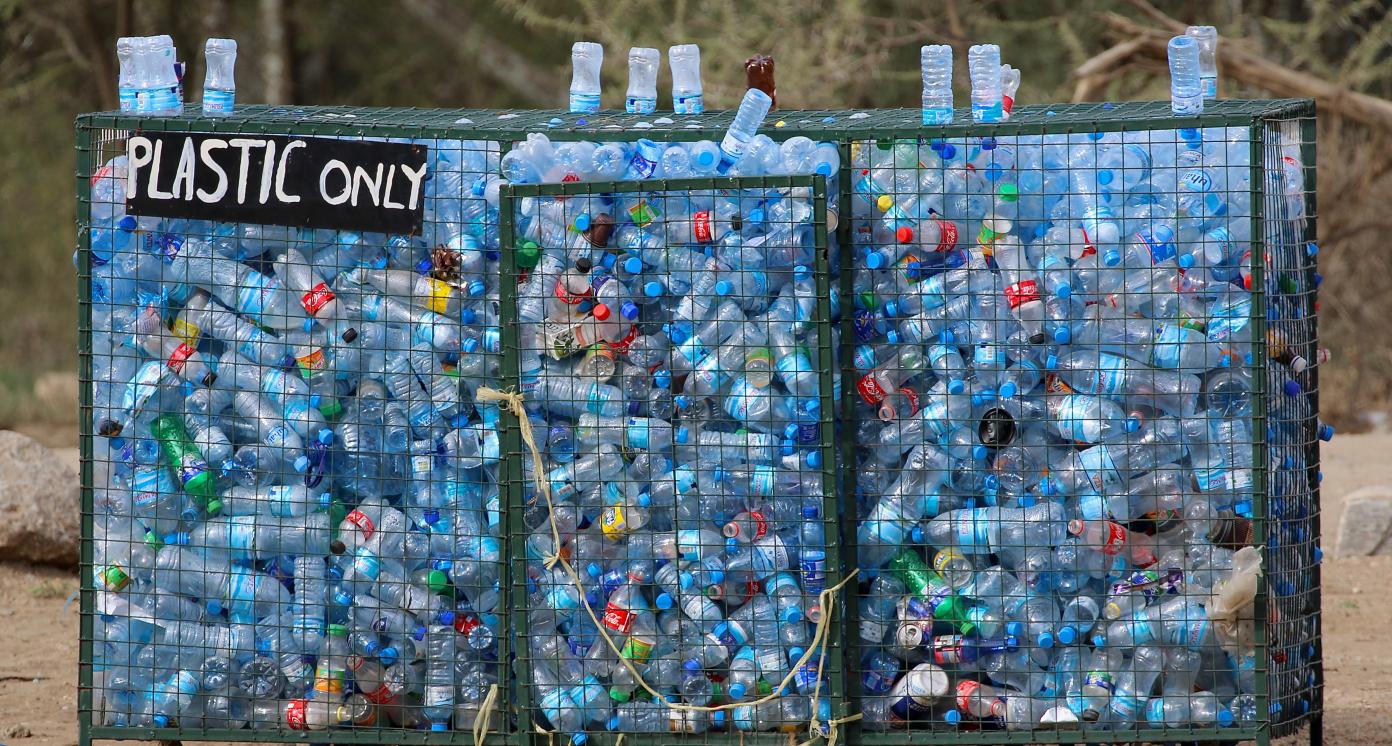 Plastic Bottles collecting. Tanzania, Africa