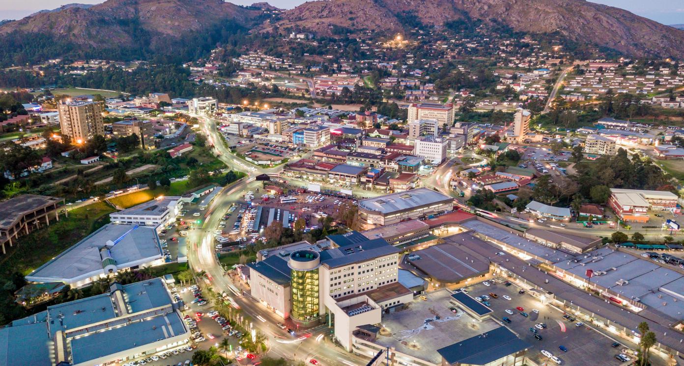 Mbabane downtown - capital city of Eswatini, Africa