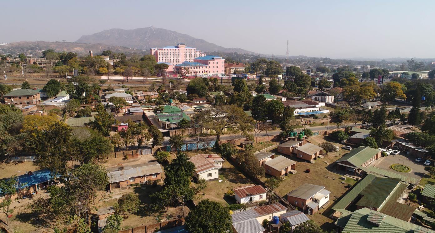 Beautiful view of the Chichiri Trade Center in Malawi