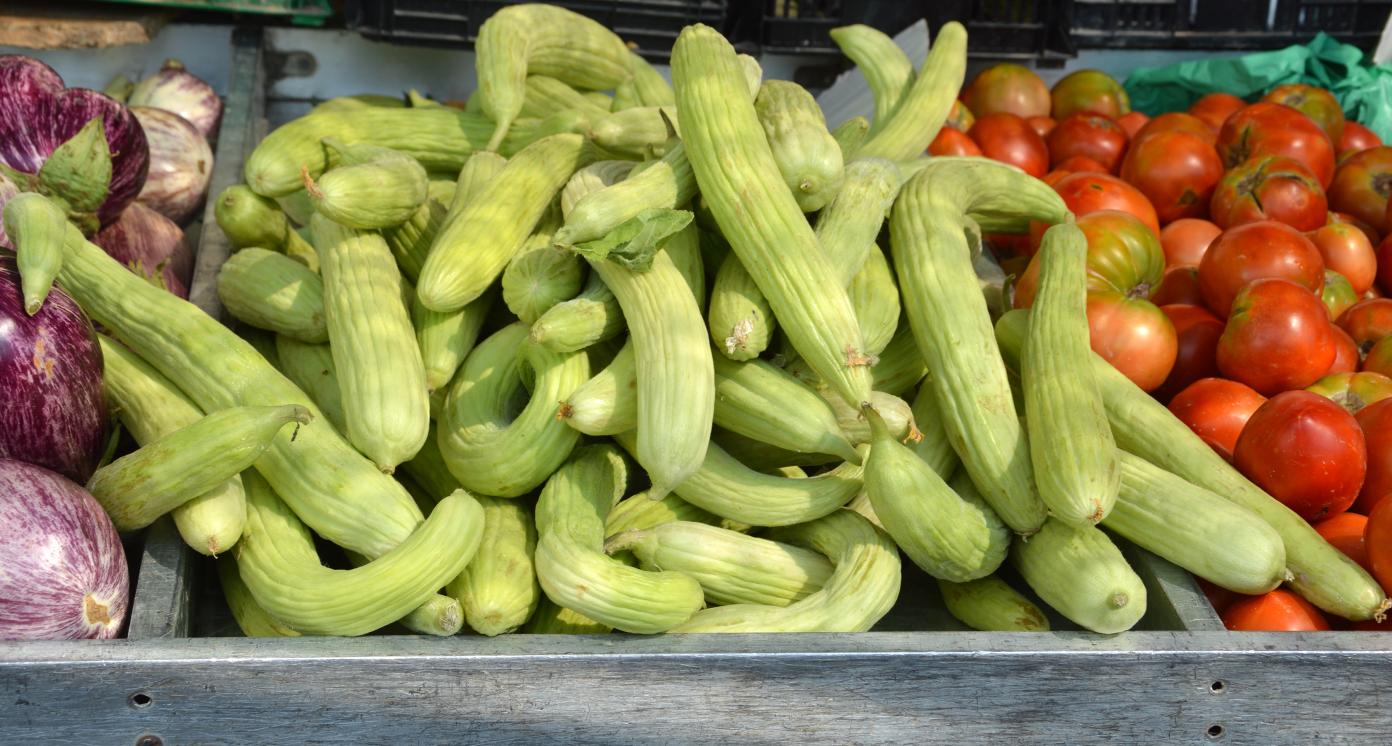 Armenia Cucumbers at outdoor fresh food market