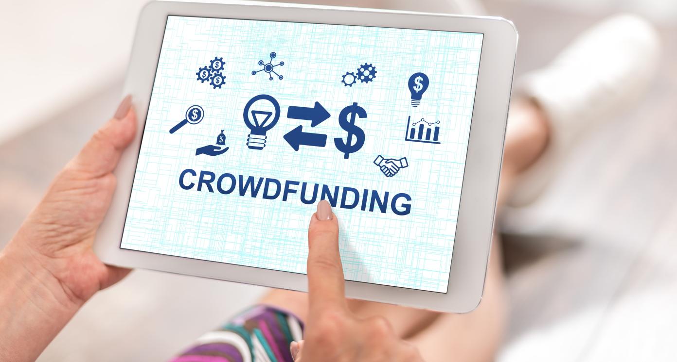 Tablet with crowdfunding concept