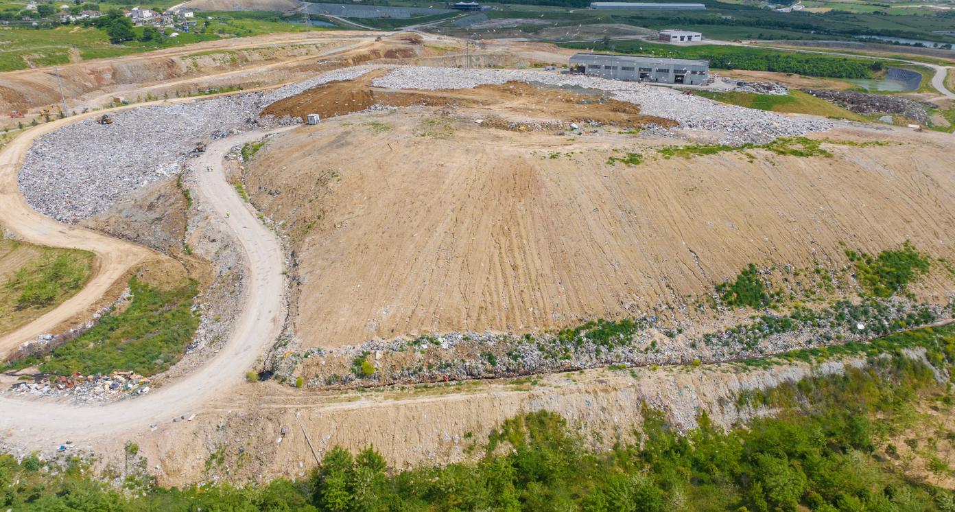 Albania,Tirana Landfill. Place for the collection and processing of garbage. 05 May 2024