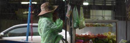 Cambodian food hawker