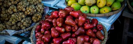 Fruits on display