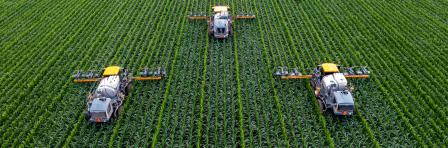 Tech based farm equipment in the field