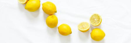 lemons laid on a table