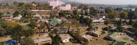 Beautiful view of the Chichiri Trade Center in Malawi