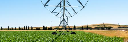 irrigation system in the Castilla y Leon cereal estates in Spain