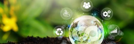 Green circular economy concept