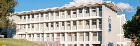 Buildings of the Windhoek High School in Namibia. The school was founded in 1917