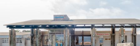 The Mediclinic hospital in Swakopmund in the Namib Desert on the Atlantic Coast of Namibia.