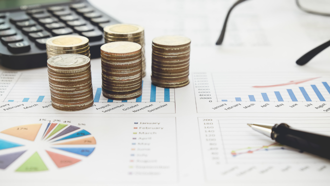SVI stock image of finance, data and reporting