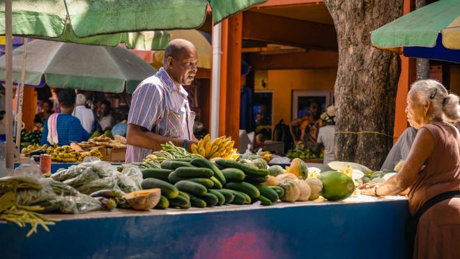 Market in Seychelles